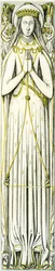 Lady Isabel Neville, Alabaster-Effigie aus dem Smythe-Grab, St. Peter